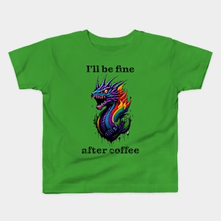 Coffee Dragon Kids T-Shirt